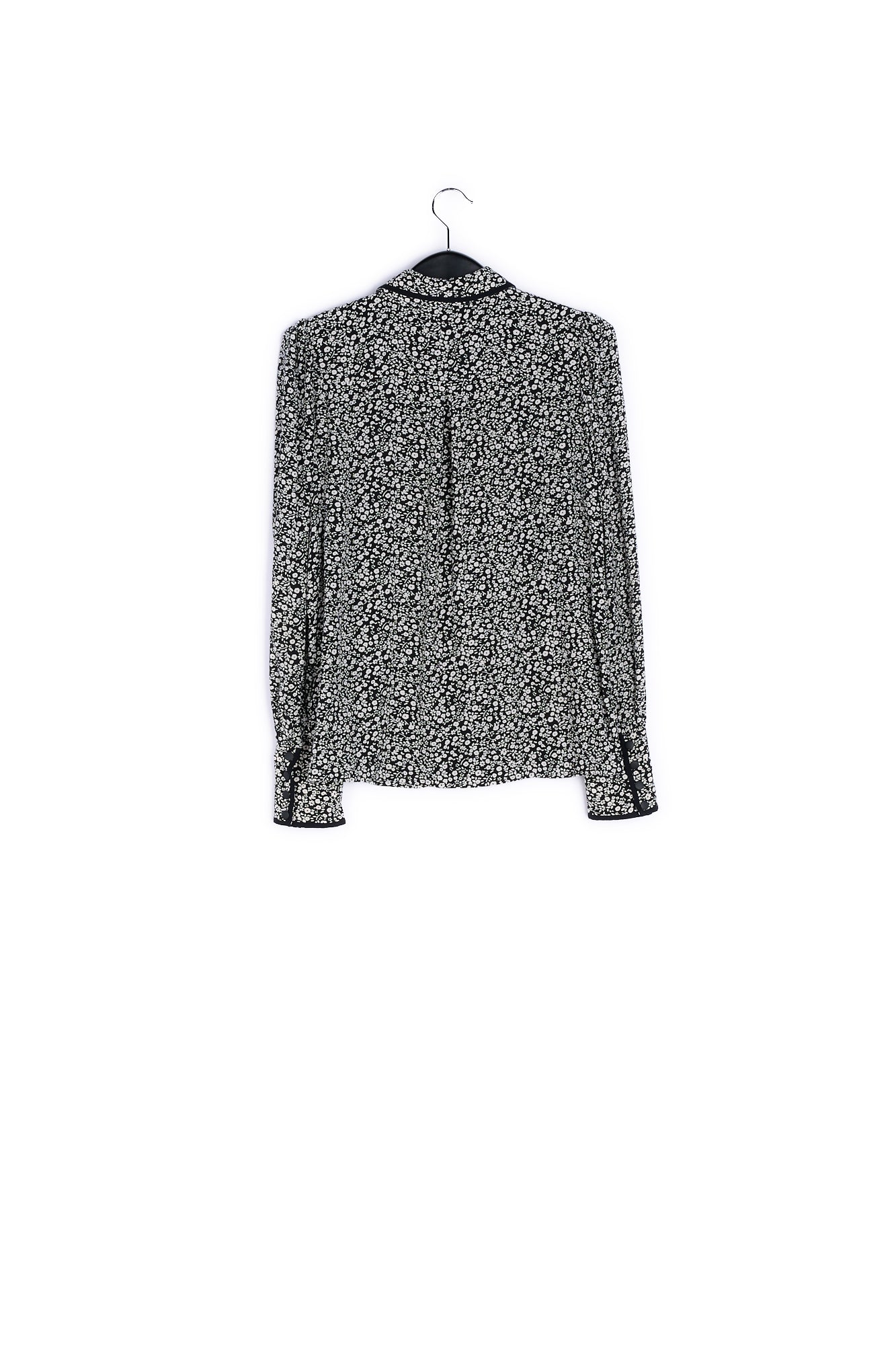 Black and white embellished collar shirt RE—SSENTIEL | Essentiel second hand