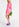 Neon pink mini wrap dress Faume - seconde main