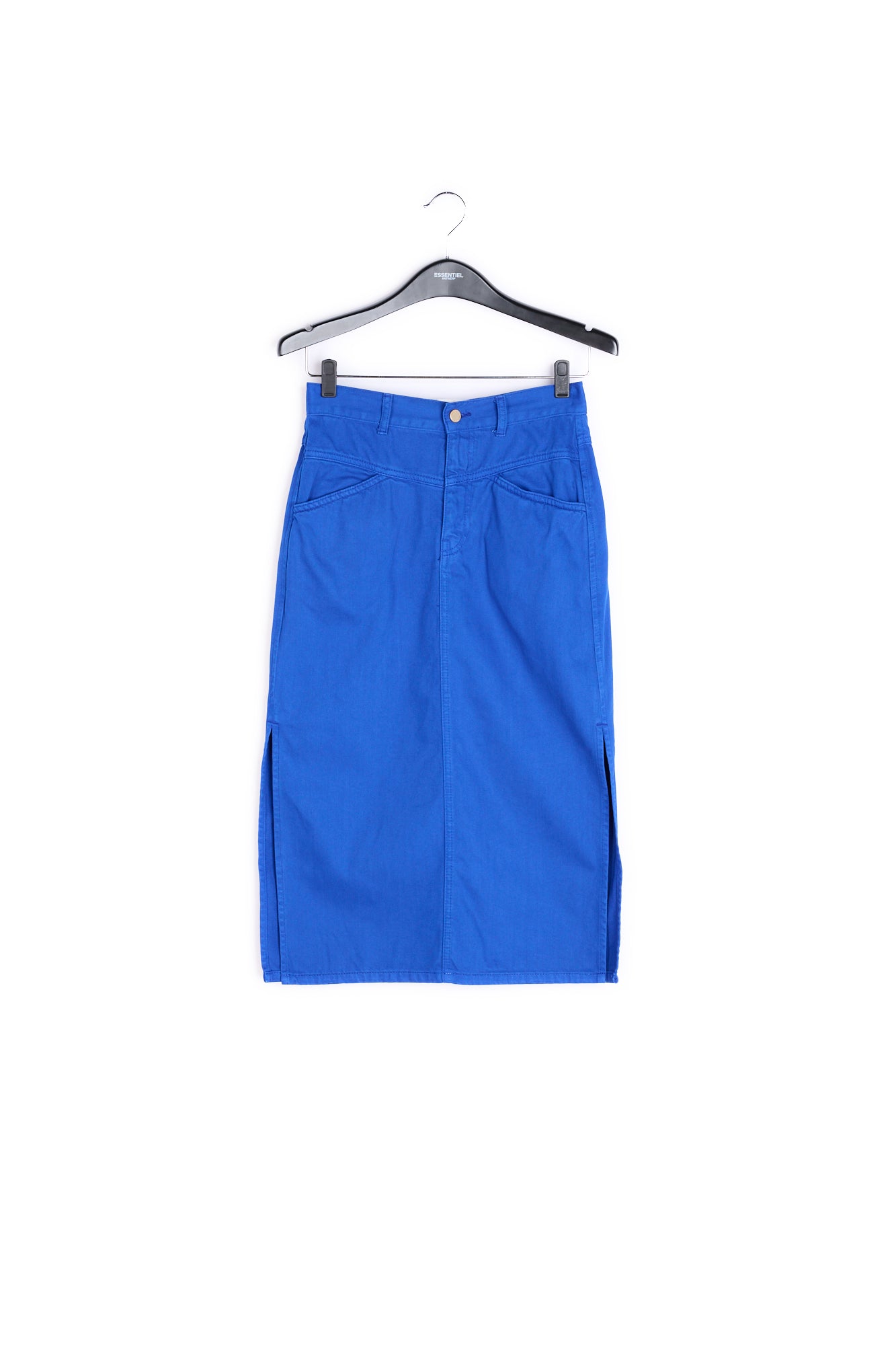 Blue high-waisted pencil skirt RE—SSENTIEL | Essentiel second hand