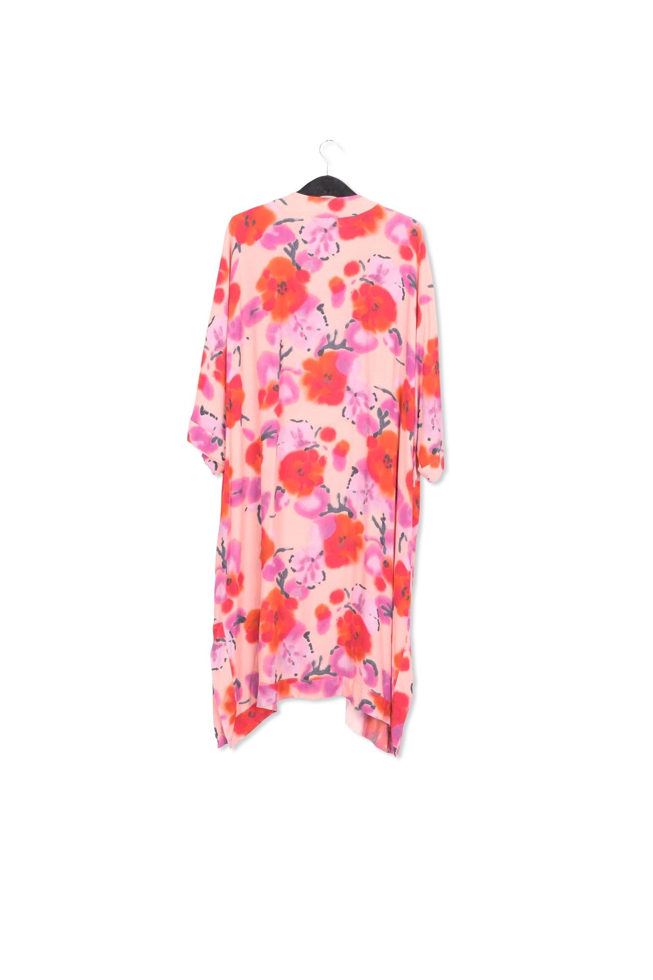 Light pink, red and purple floral kimono RE—SSENTIEL | Essentiel second hand