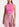 Neon pink fitted ribbed-knit top Faume - seconde main