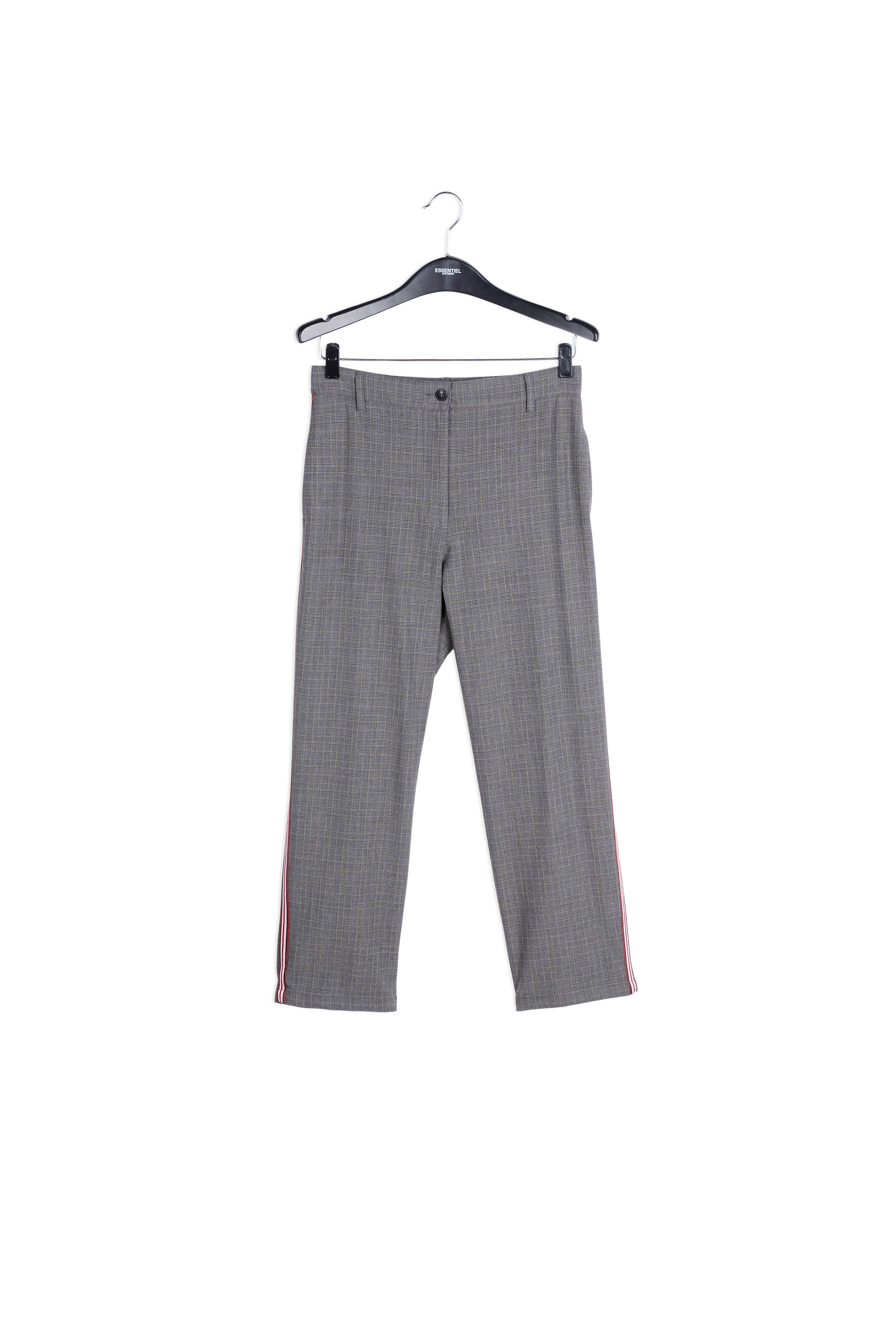 Pantalon gris foncé à carreaux RE—SSENTIEL | Essentiel second hand