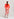 Off-white and red tie-dyed silk midi skirt Faume - seconde main