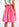 Neon pink gathered mini skirt Faume - seconde main