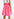 Neon pink gathered mini skirt Faume - seconde main
