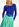 Midi-wikkelrok in turquoise jacquard Faume - seconde main