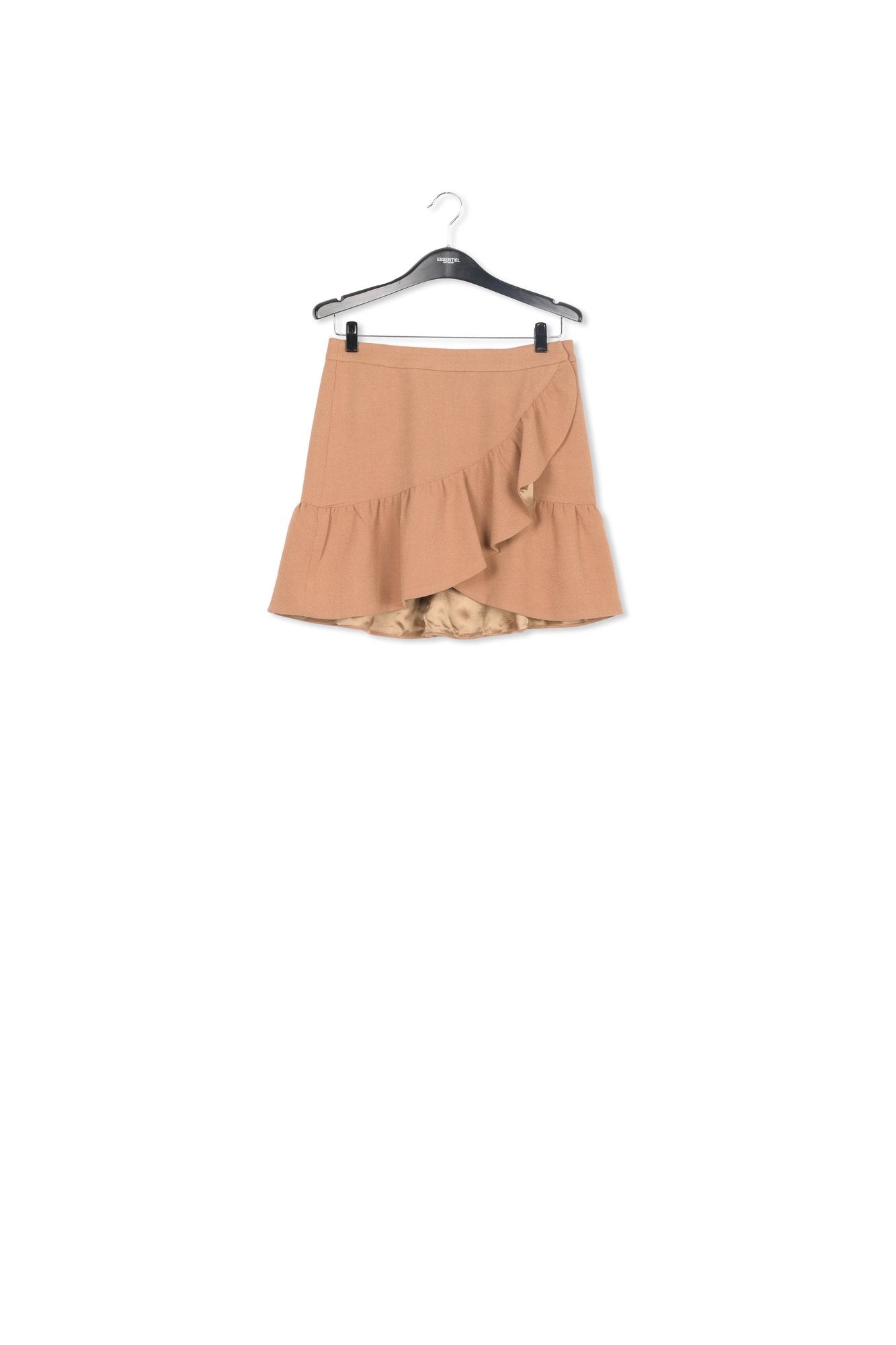Camel mini wrap skirt RE—SSENTIEL | Essentiel second hand