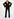 Pantalon droit noir en viscose-satin Faume - seconde main