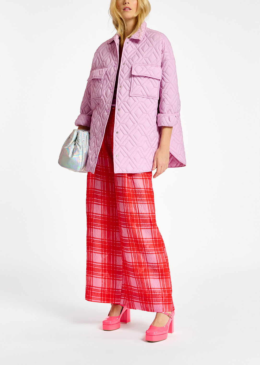 Lila gewatteerd vest RE—SSENTIEL | Essentiel second hand