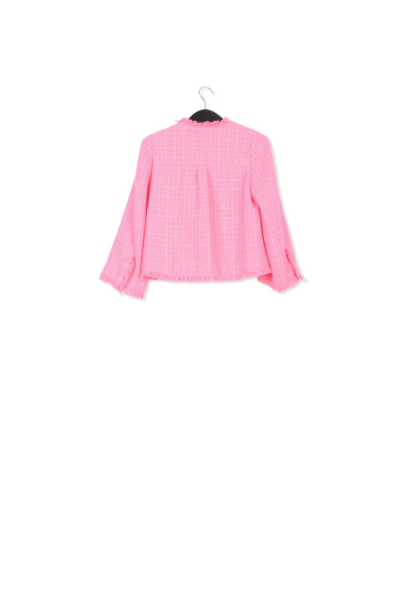 Veste en tweed rose néon RE—SSENTIEL | Essentiel second hand