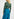 Blue and dark green leaf-print turtleneck top Faume - seconde main