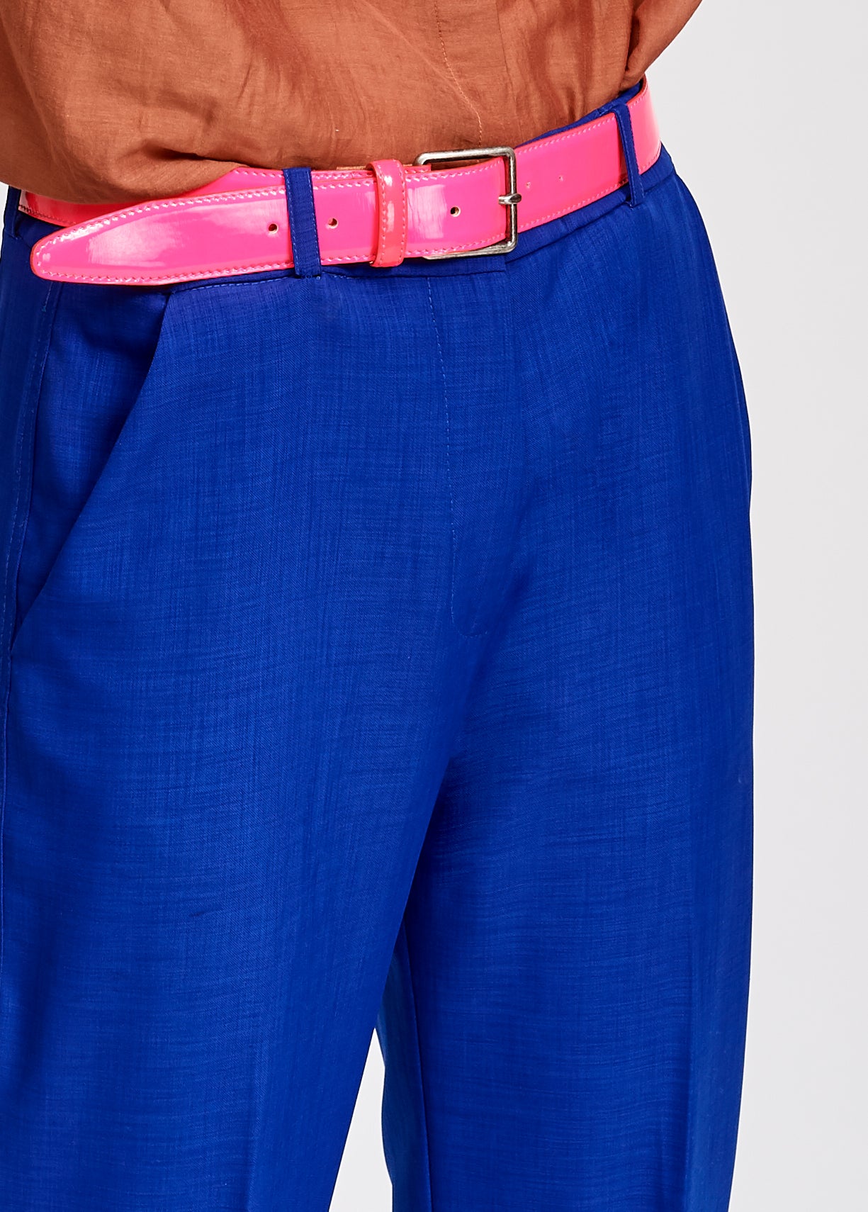 Blue tailored trousers RE—SSENTIEL | Essentiel second hand