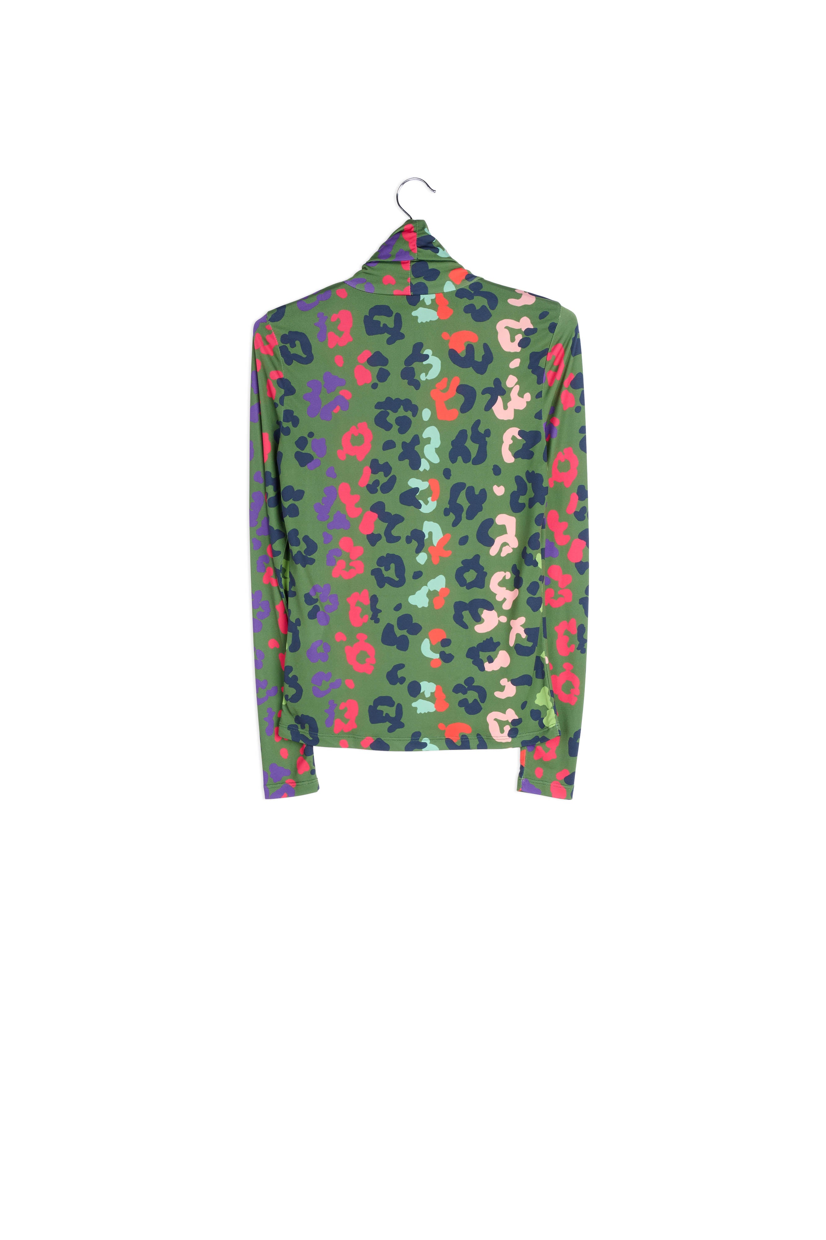 Blue and green fitted turtleneck RE—SSENTIEL | Essentiel second hand