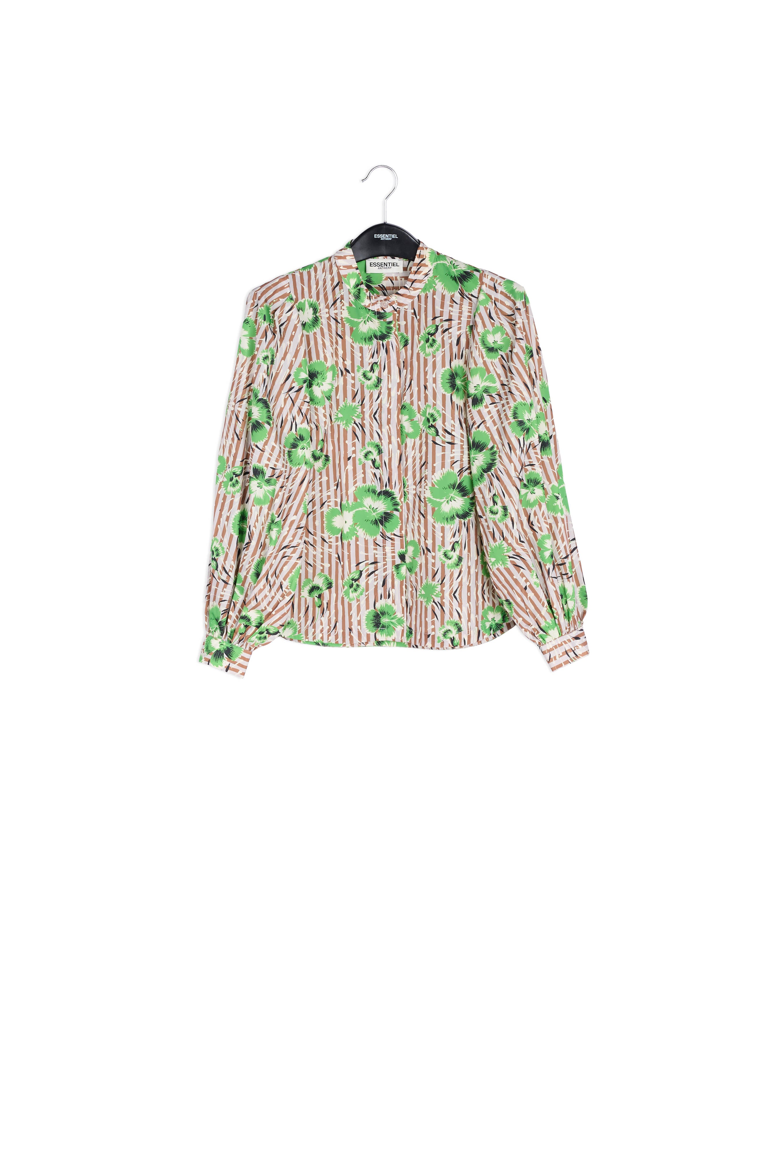 Top vert à manches bouffantes RE—SSENTIEL | Essentiel second hand