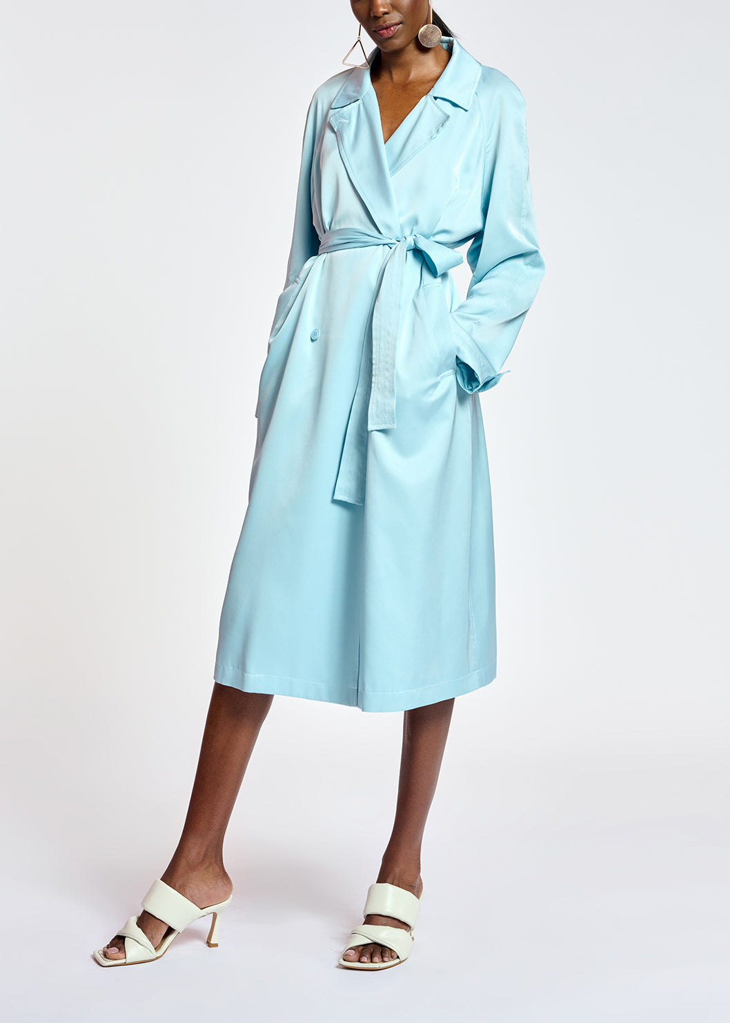 Robe imper bleu clair RE—SSENTIEL | Essentiel second hand