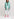Mint green clover-print single-breasted coat Faume - seconde main