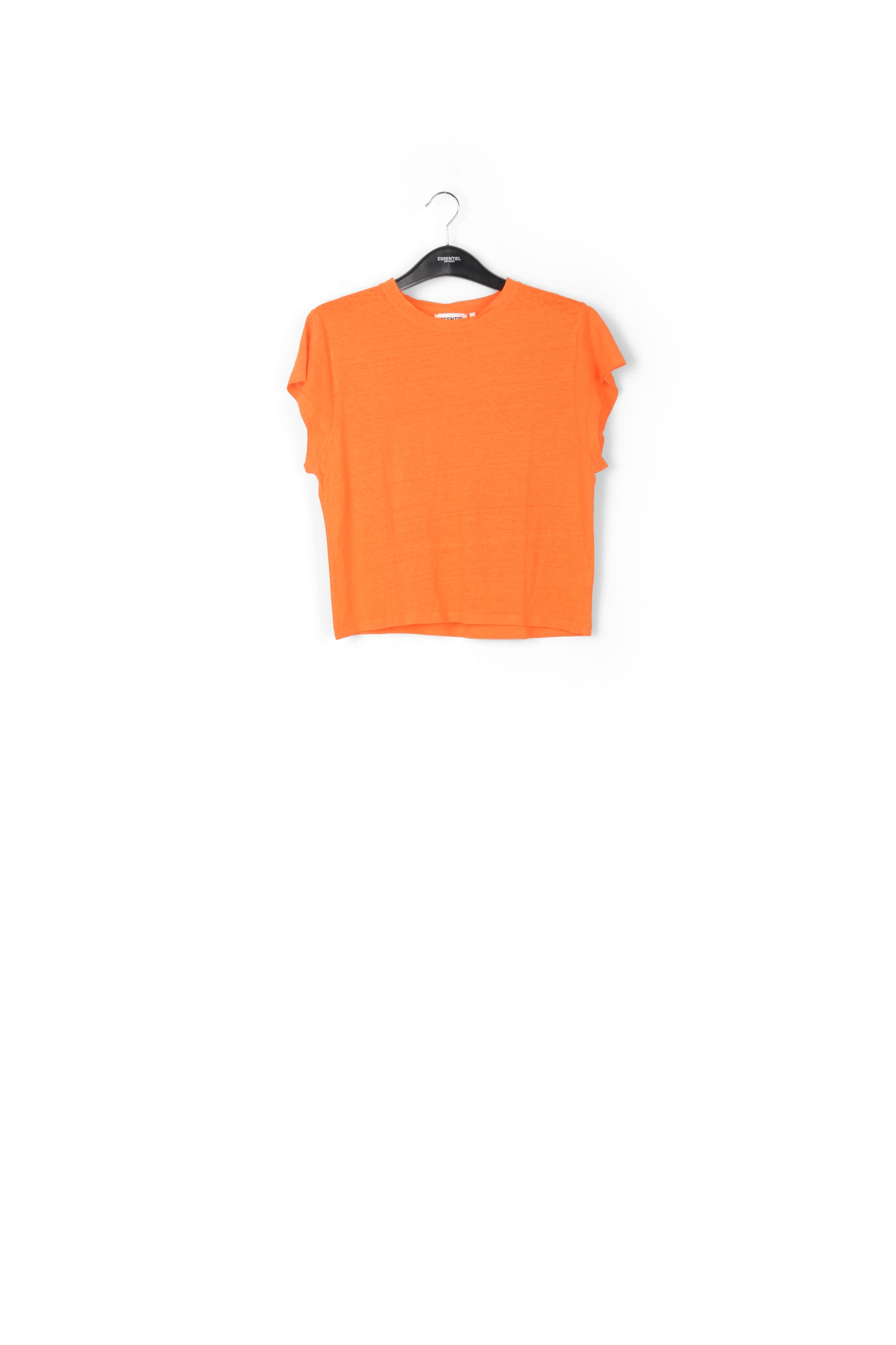 Orange linen T-shirt RE—SSENTIEL | Essentiel second hand