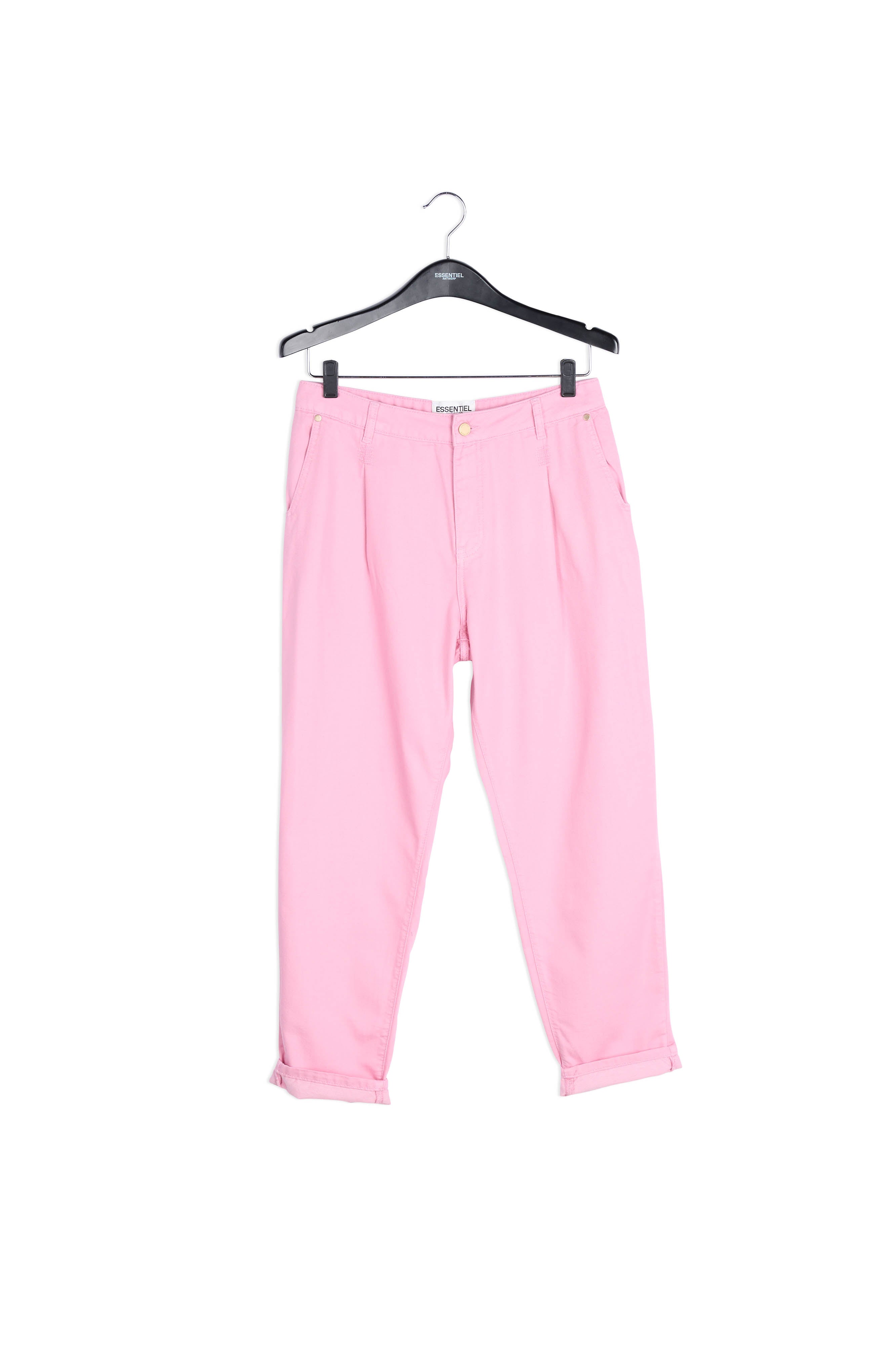 Light pink loose-fit denim pants RE—SSENTIEL | Essentiel second hand