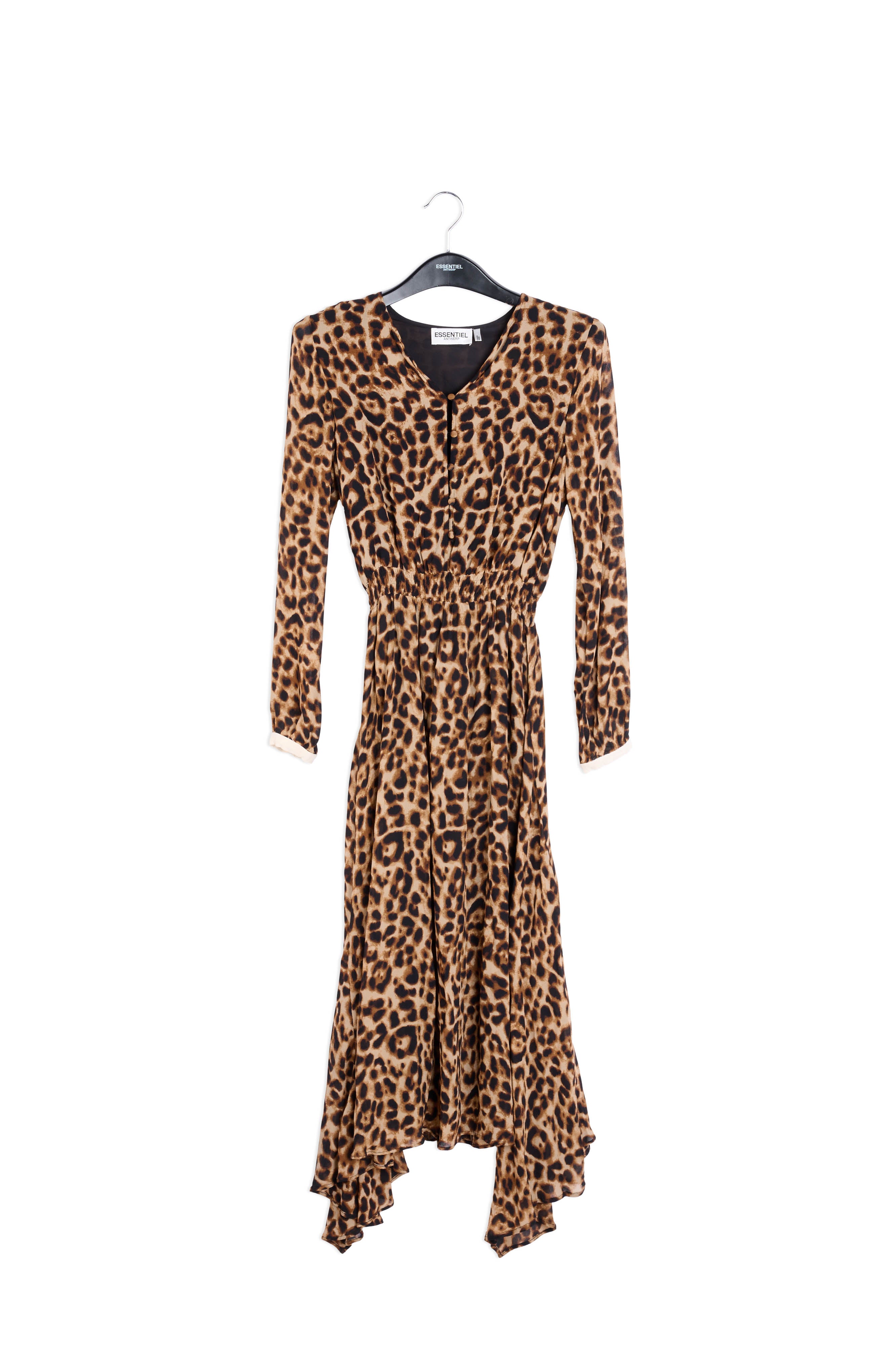 Midi-jurk met oneven zoom RE—SSENTIEL | Essentiel second hand