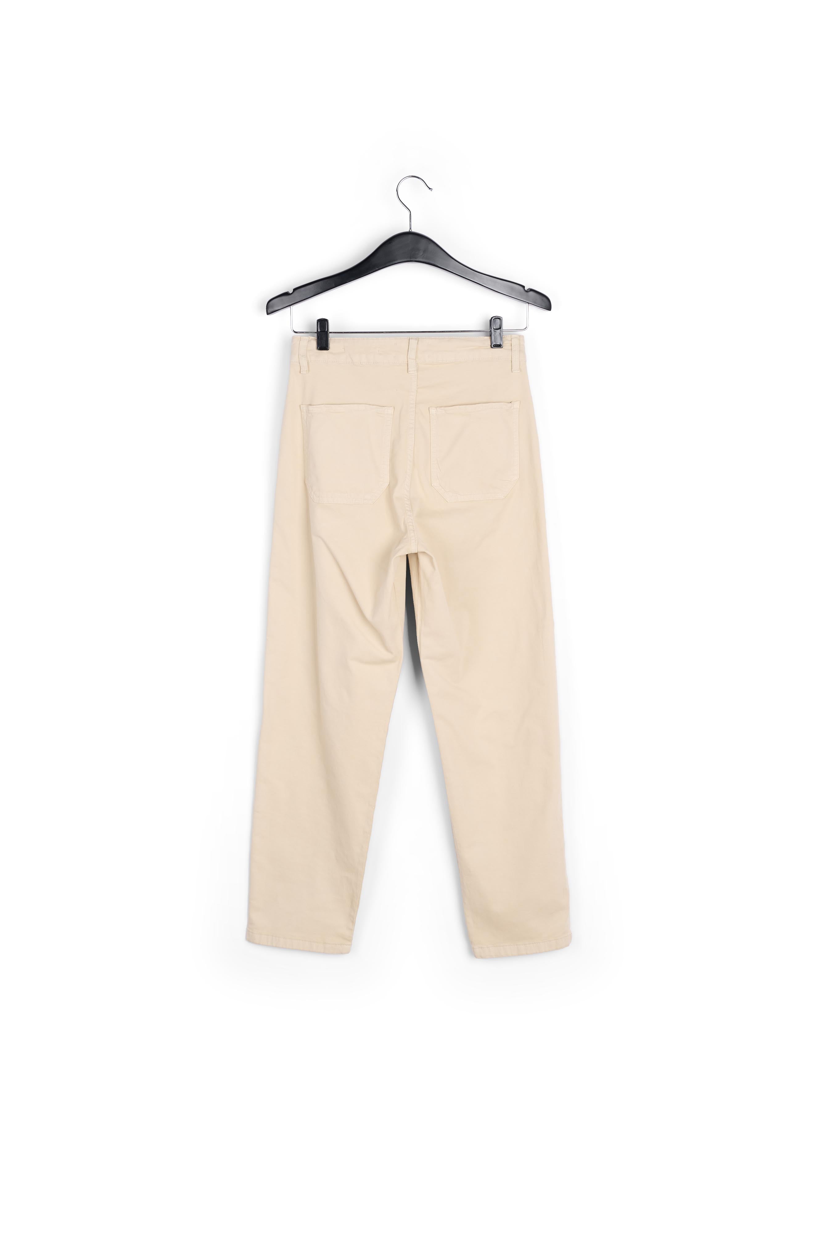 Pantalon taille haute beige RE—SSENTIEL | Essentiel second hand