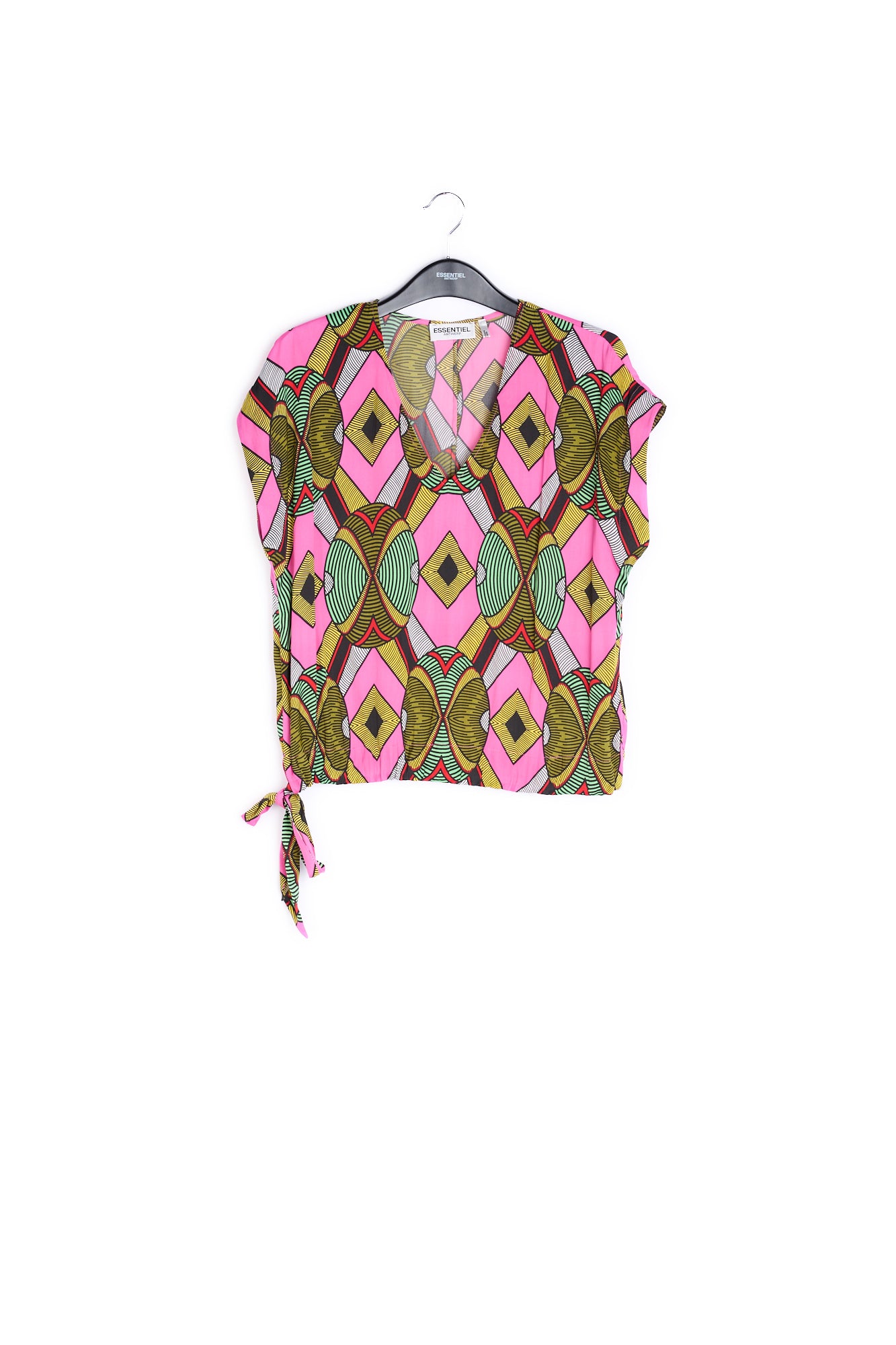 Multicolored graphic-print top RE—SSENTIEL | Essentiel second hand