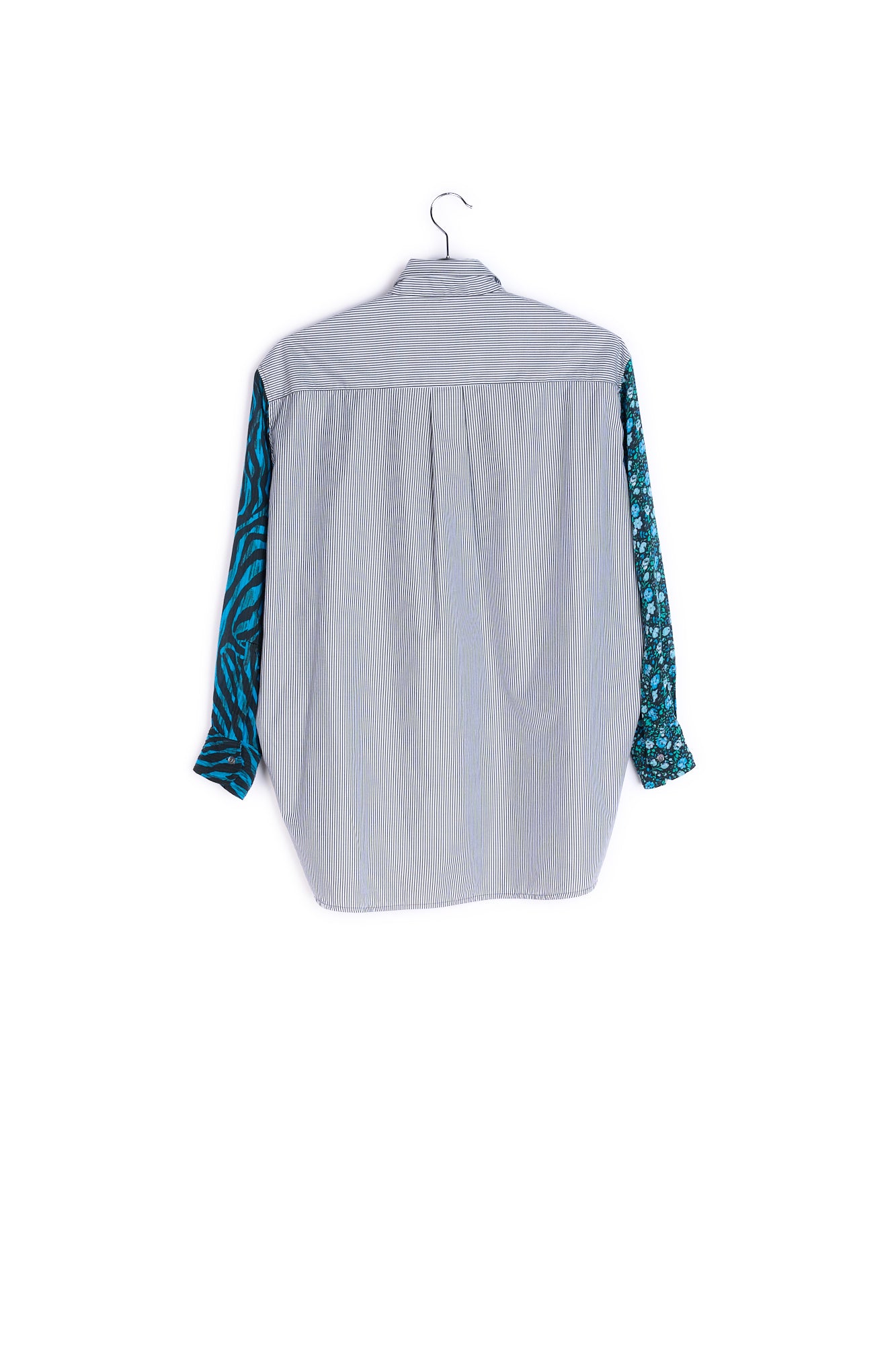 Blue and black multiprint shirt RE—SSENTIEL | Essentiel second hand