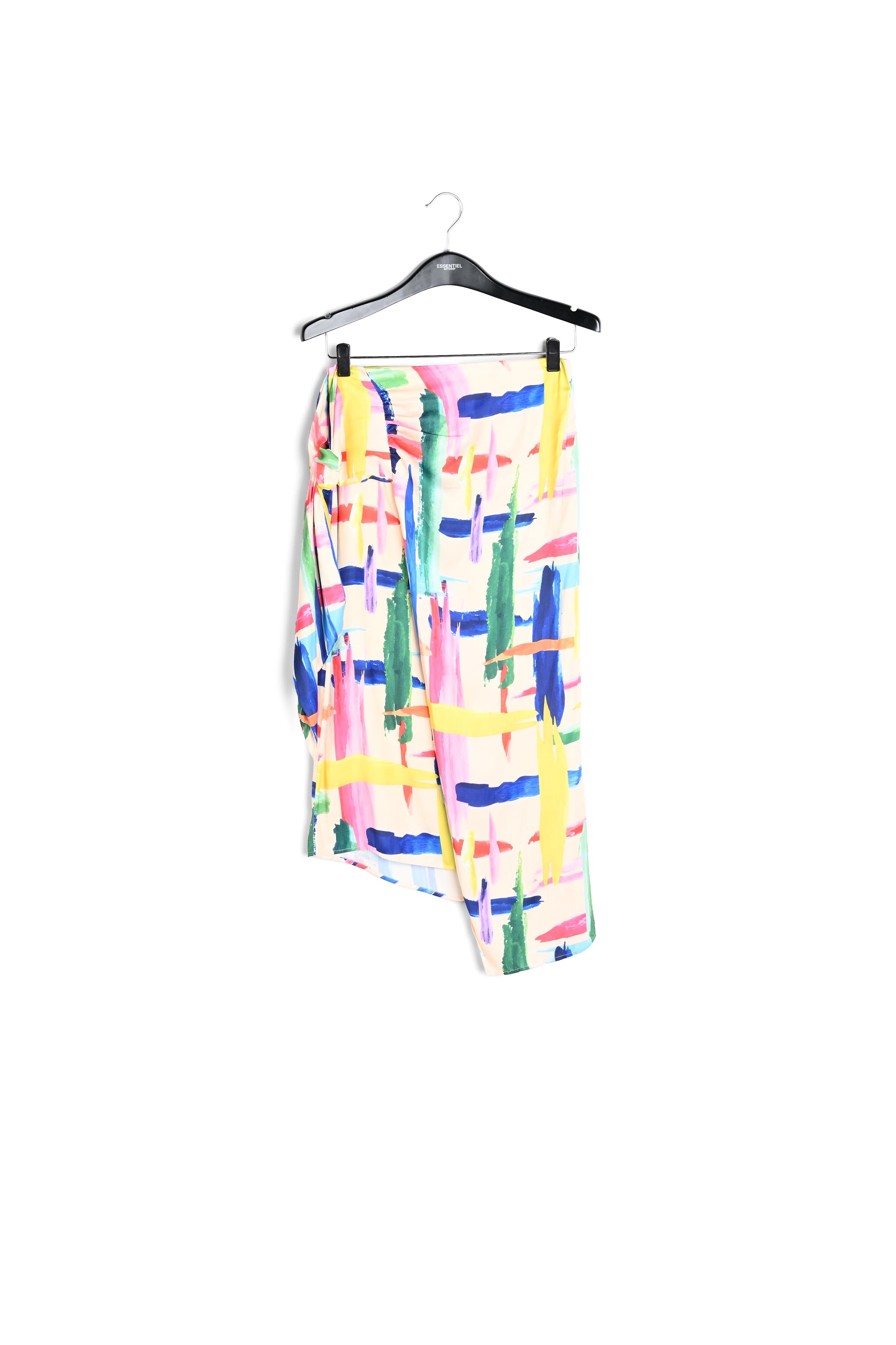 Jupe midi à rayures graphiques multicolores RE—SSENTIEL | Essentiel second hand