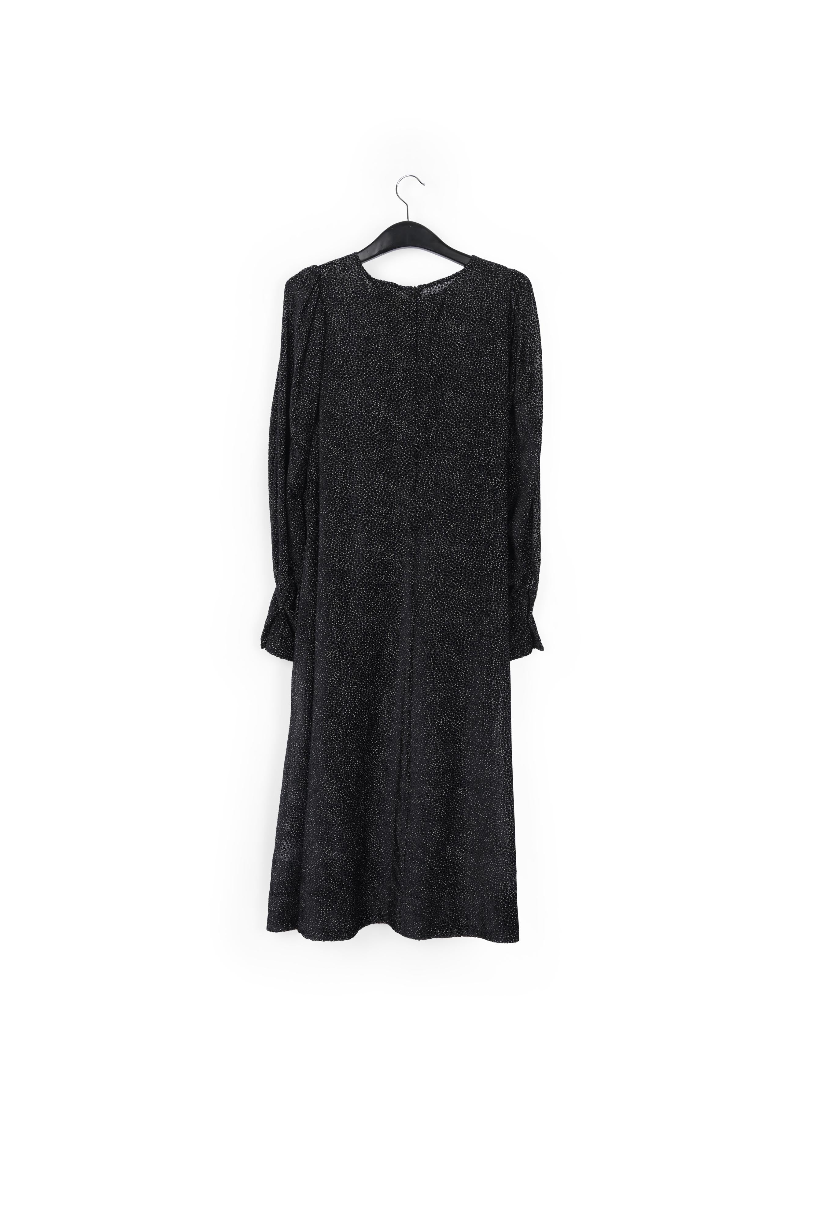 Robe à ligne a noire tachetée de blanc cassé RE—SSENTIEL | Essentiel second hand