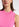 Neon pink fitted ribbed-knit top Faume - seconde main