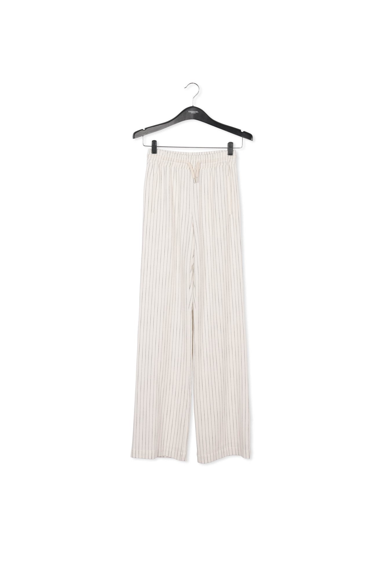 Off-white pinstripe wide-leg pants RE—SSENTIEL | Essentiel second hand