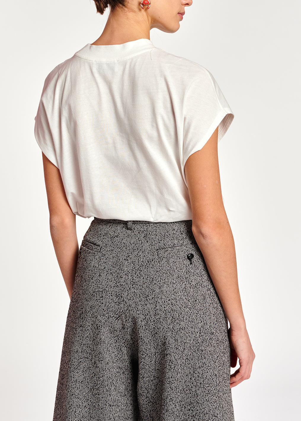 Off-white organic cotton T-shirt RE—SSENTIEL | Essentiel second hand