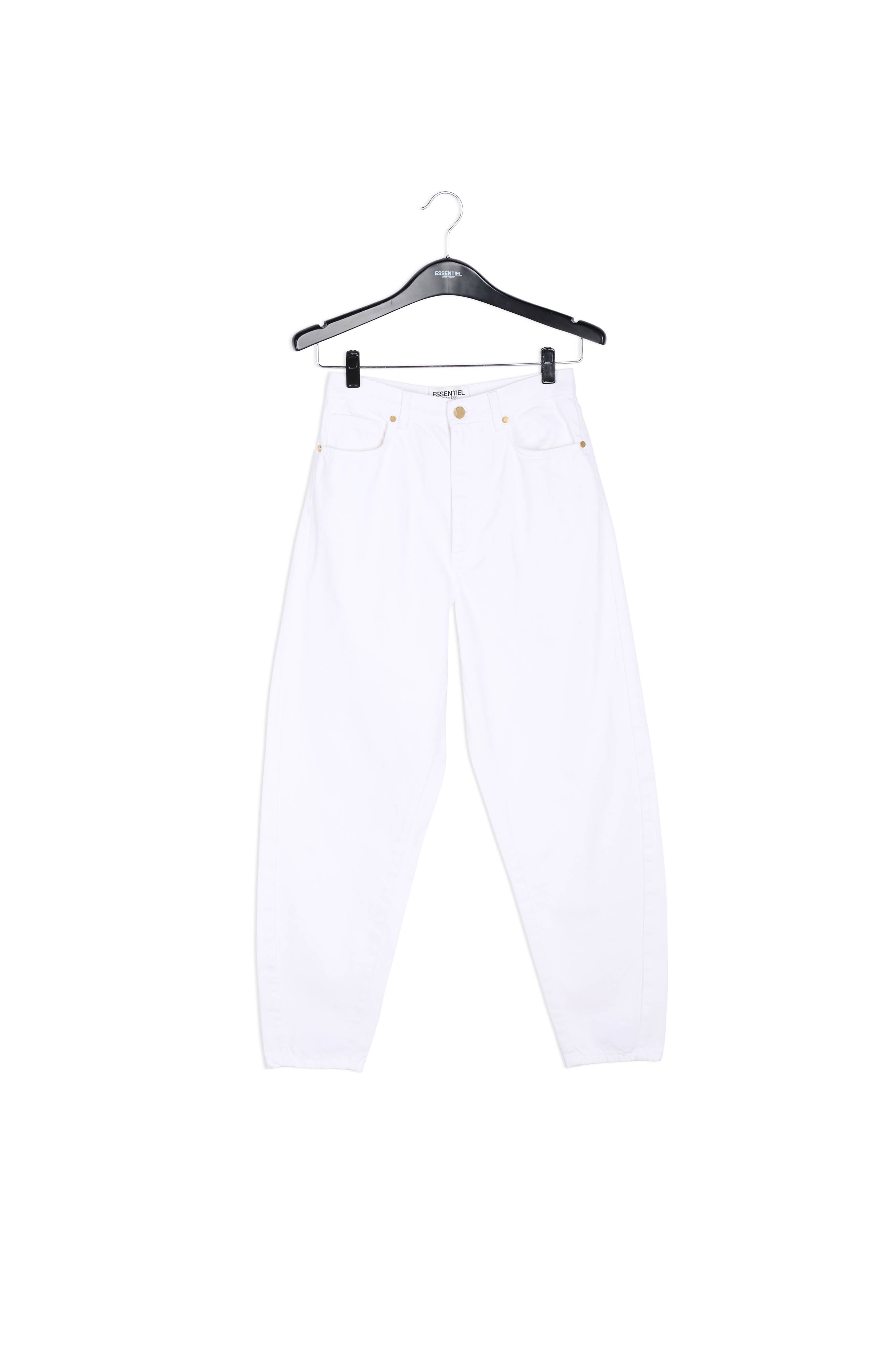 Jean blanc cassé à coupe ample et taille haute RE—SSENTIEL | Essentiel second hand