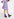 Mauve mini-jurk met volants Faume - seconde main