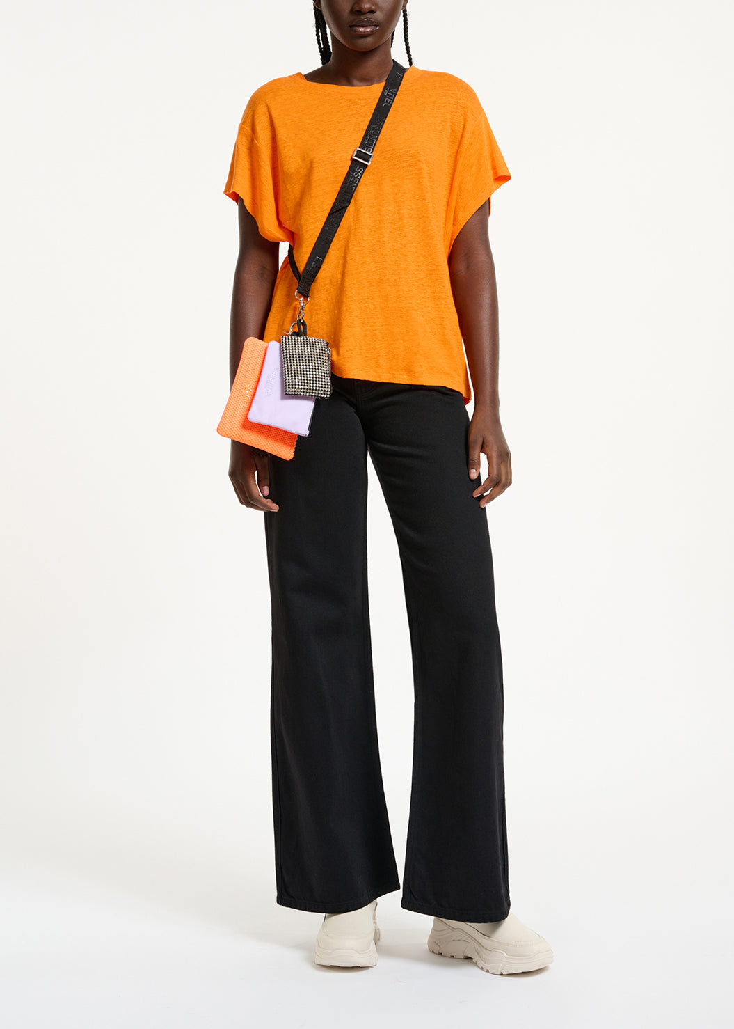 Black denim straight-leg jeans RE—SSENTIEL | Essentiel second hand