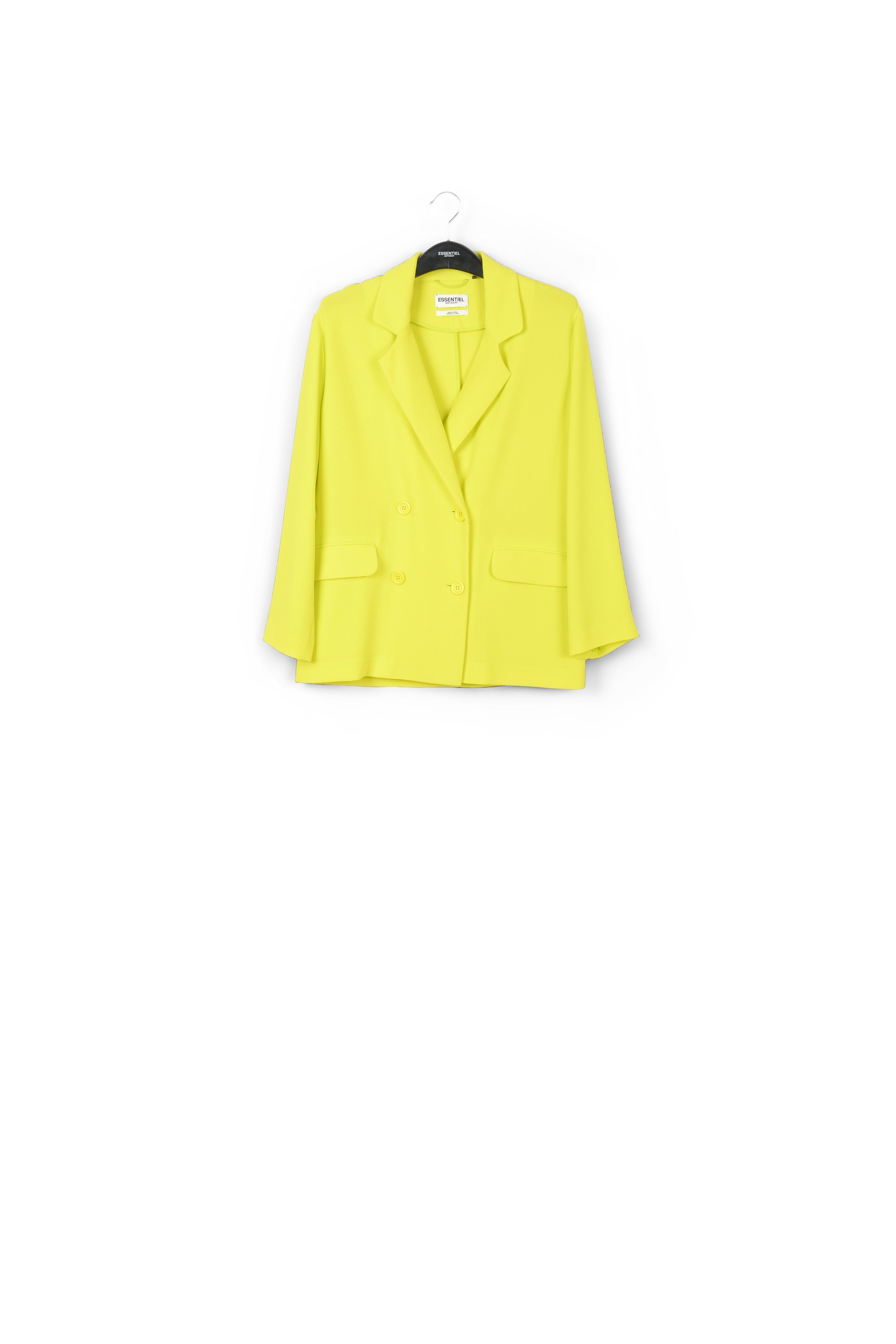 Blazer croisé jaune RE—SSENTIEL | Essentiel second hand