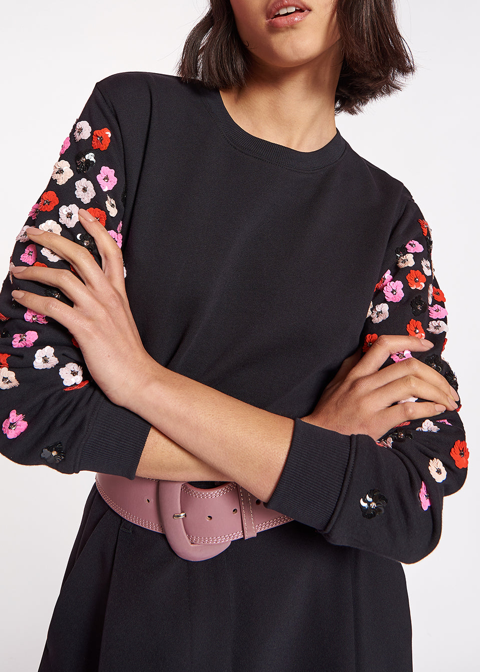 Sweat noir à  paillettes multicolores RE—SSENTIEL | Essentiel second hand