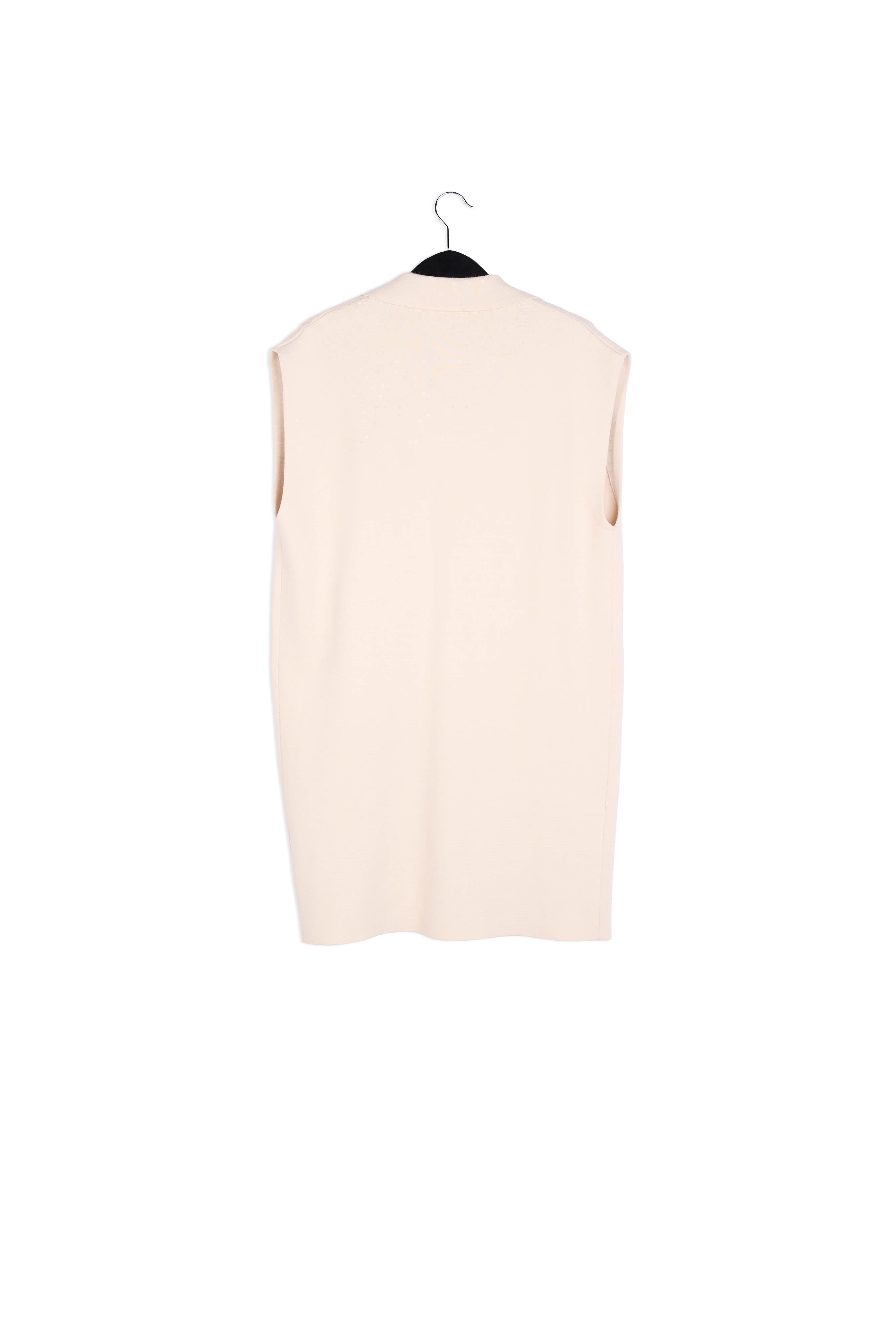 Gebroken witte cardigan zonder mouwen RE—SSENTIEL | Essentiel second hand