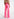 Jean rose fluo aux jambes larges Faume - seconde main