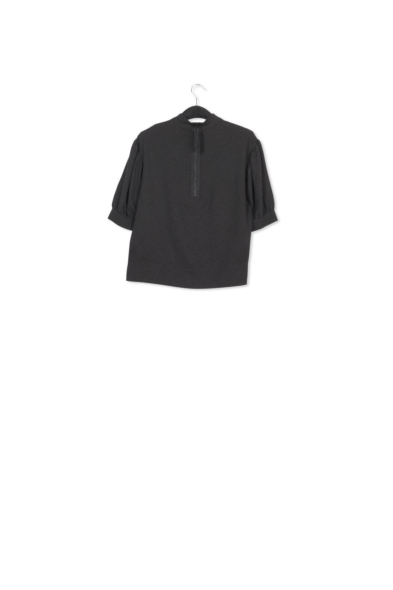 Black top with puffed sleeves RE—SSENTIEL | Essentiel second hand