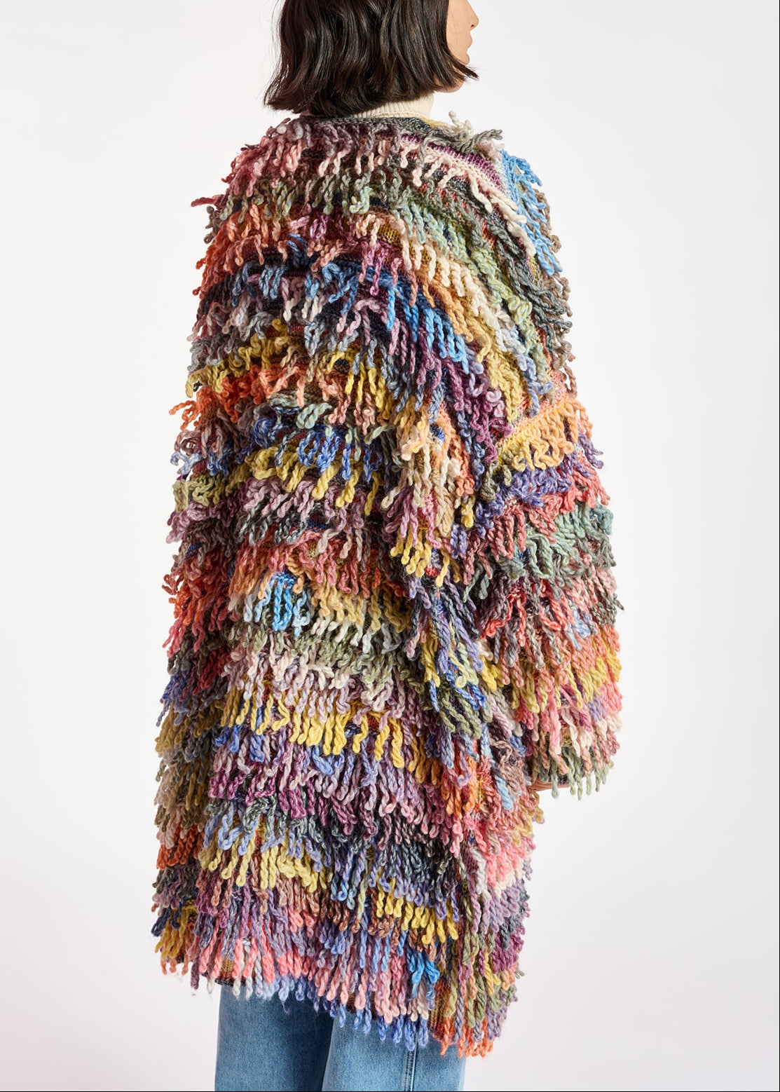 Colorful oversized loop stitch knitwear RE—SSENTIEL | Essentiel second hand