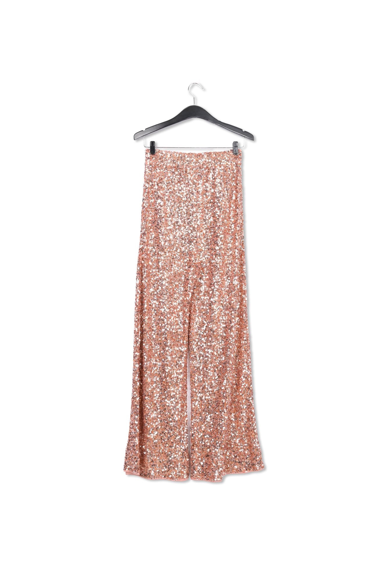 Orange sequin-embellished wide-leg pants RE—SSENTIEL | Essentiel second hand
