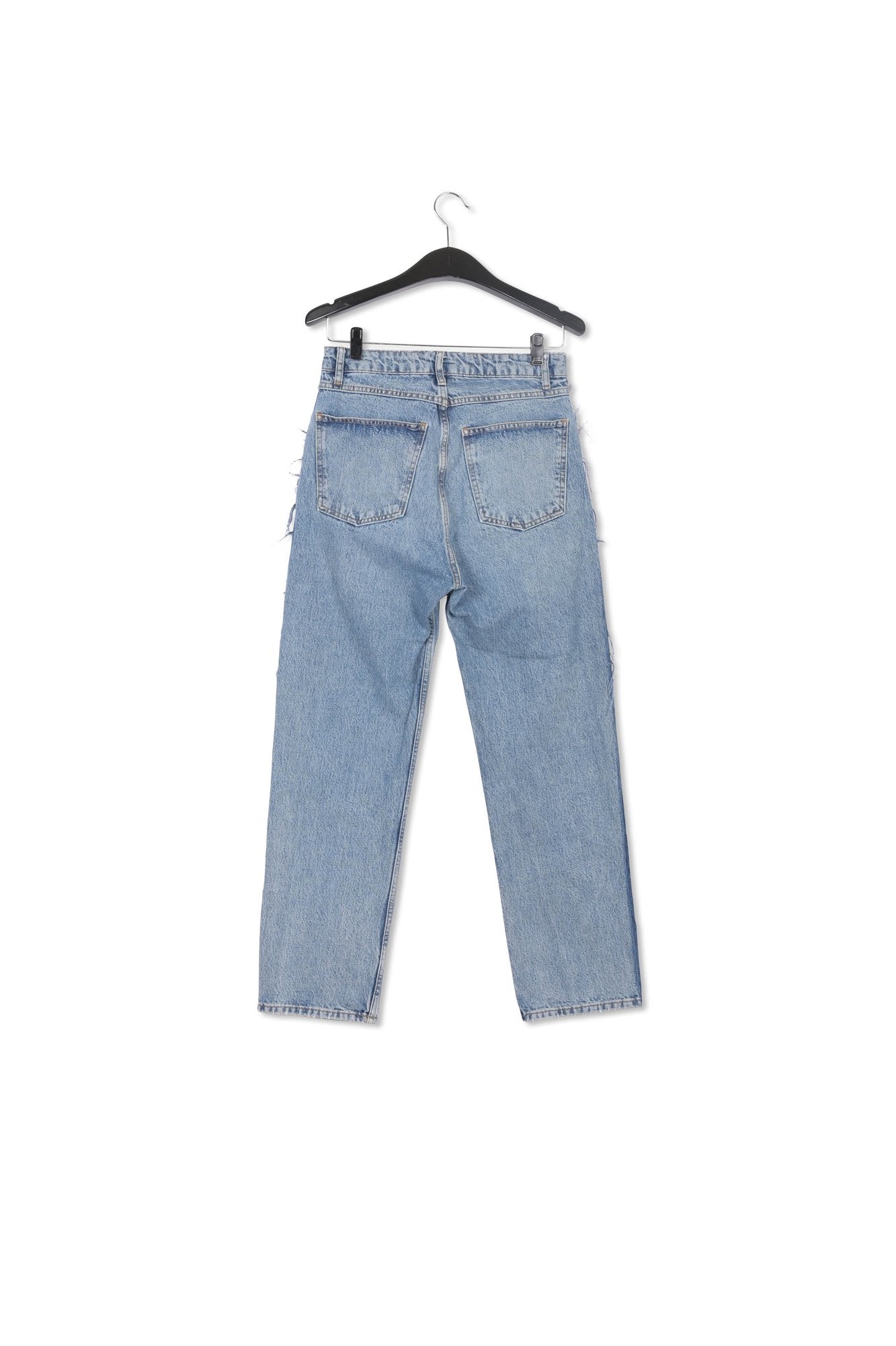 Blauwe jeans met rechte pijpen RE—SSENTIEL | Essentiel second hand