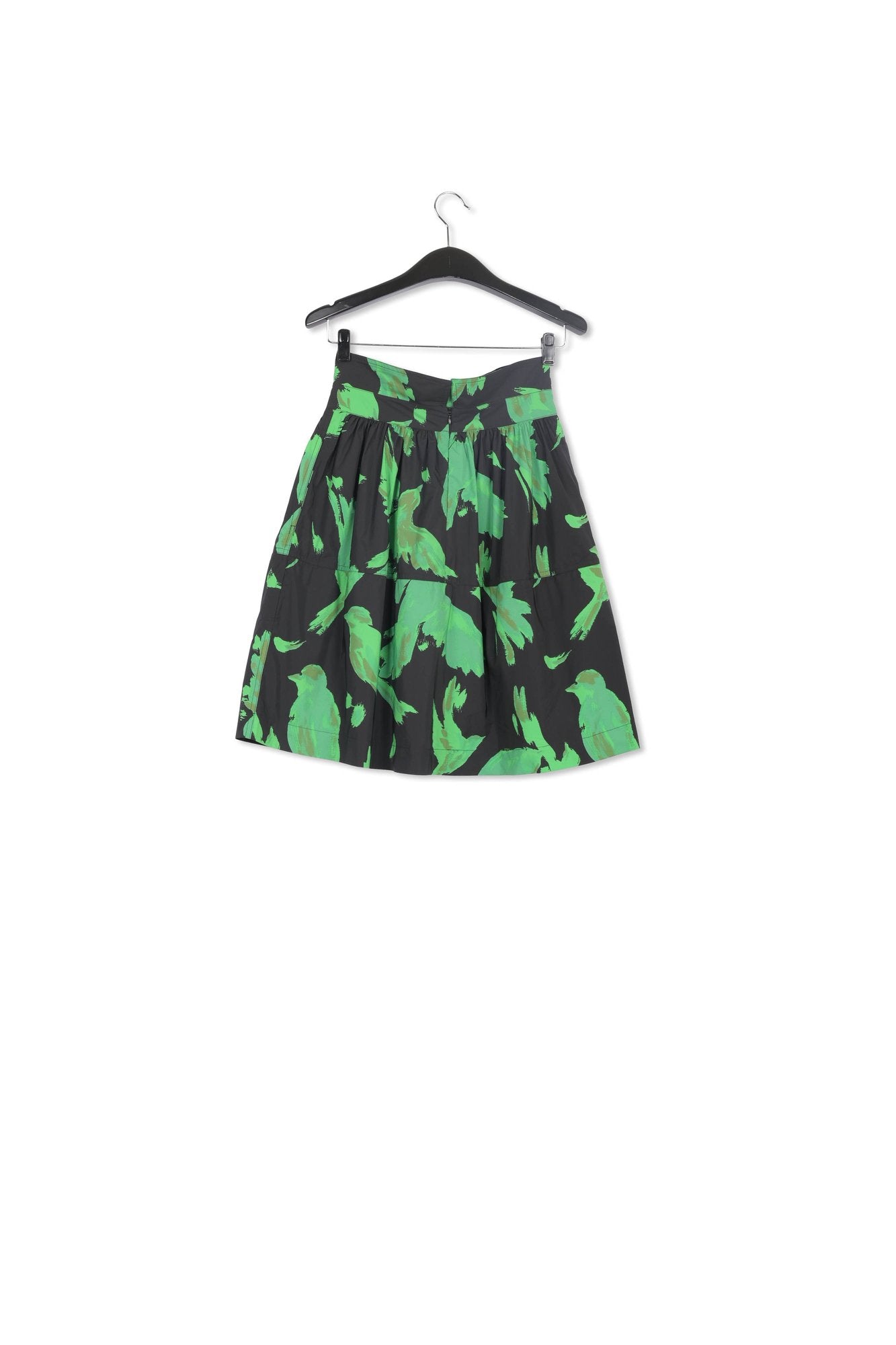 Black and green gathered mini skirt RE—SSENTIEL | Essentiel second hand