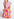 Robe midi plissée rose et jaune Faume - seconde main