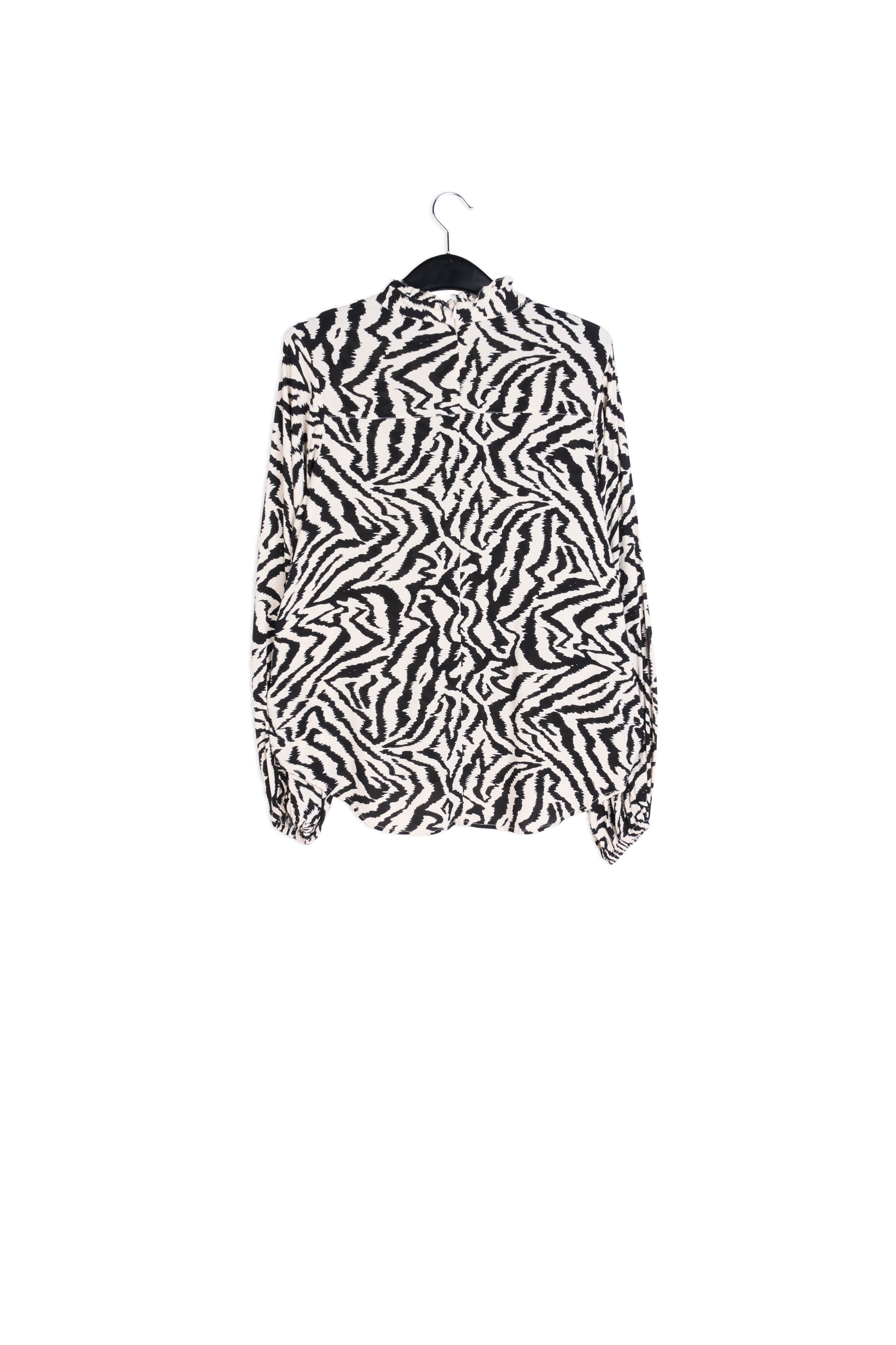 Black and white zebra-print top RE—SSENTIEL | Essentiel second hand