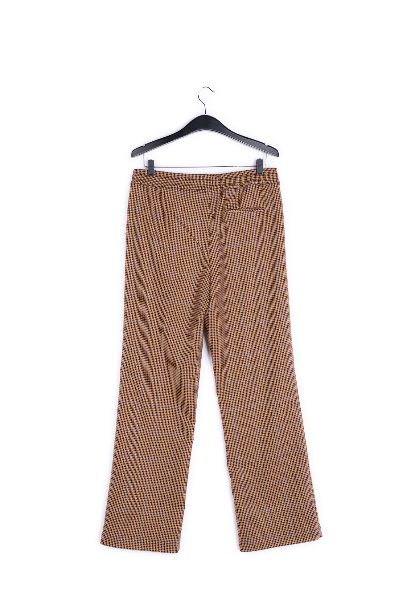 Red and brown houndstooth pants with drawstring RE—SSENTIEL | Essentiel second hand