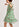 Mint green floral-print a-line dress Faume - seconde main