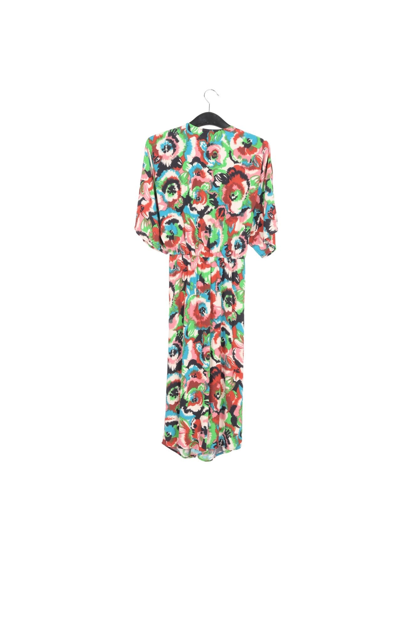 Multicolor kimono dress with floral print RE—SSENTIEL | Essentiel second hand