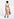 Peach jacquard midi dress Faume - seconde main