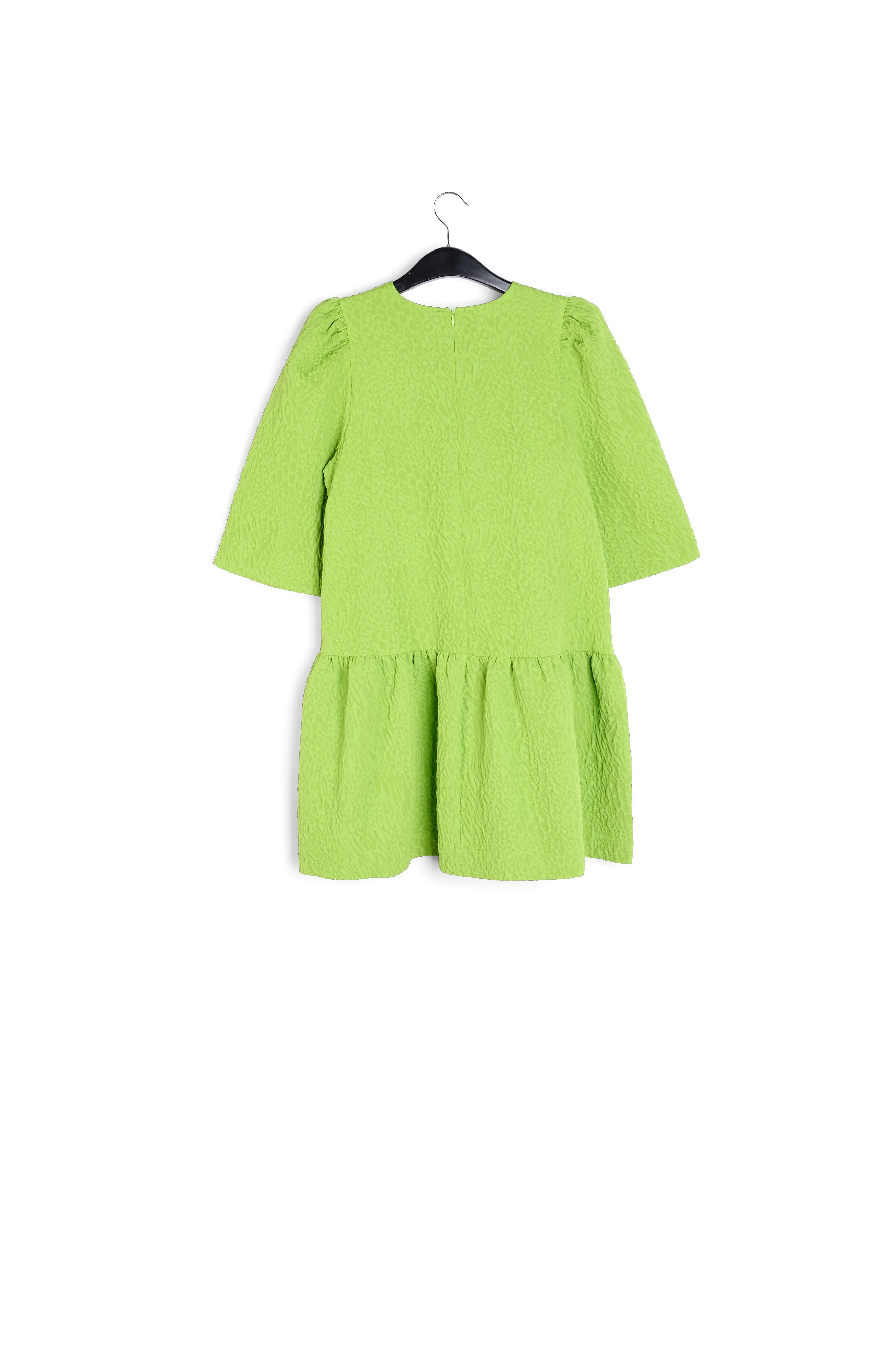 Green jacquard mini dress RE—SSENTIEL | Essentiel second hand